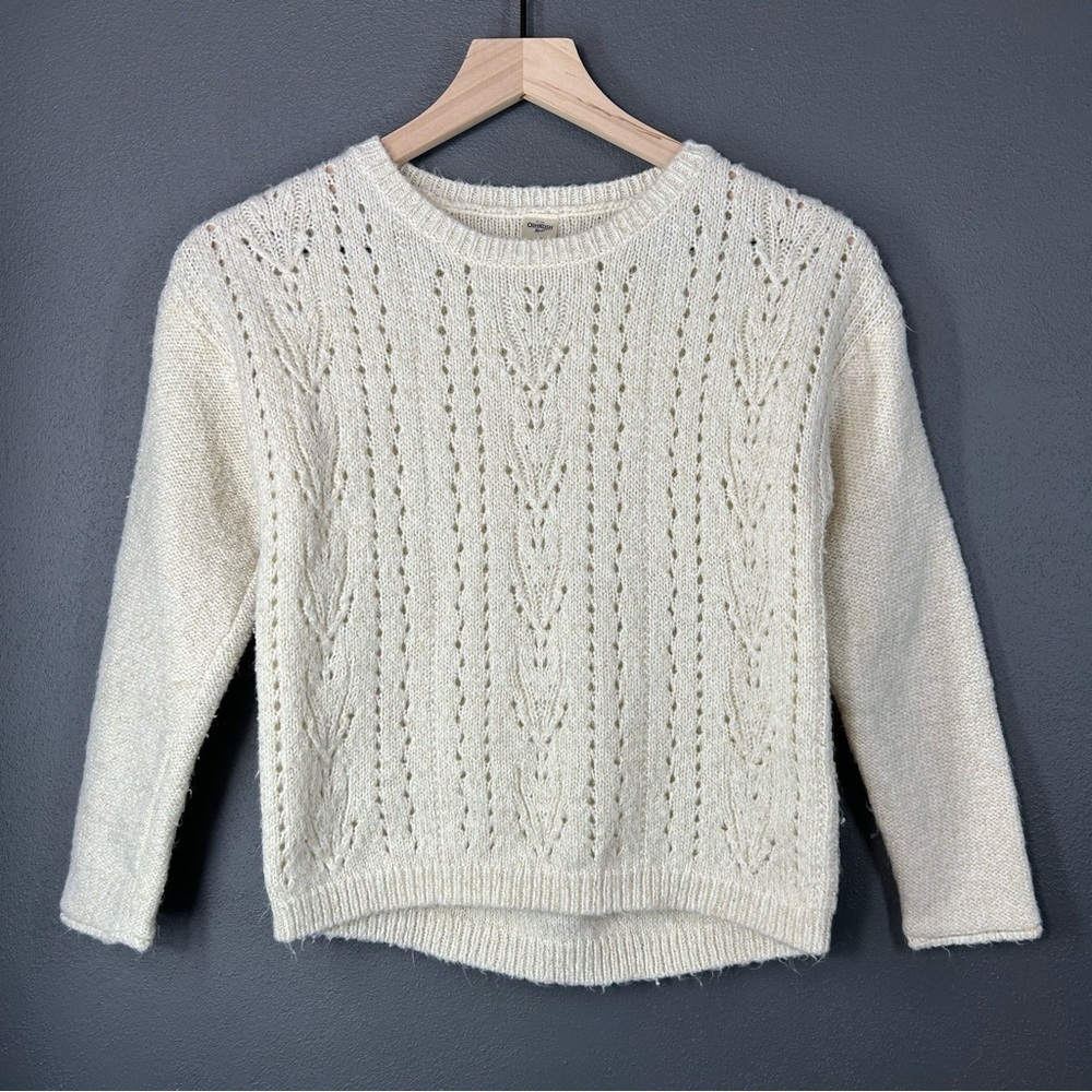 Oshkosh B'gosh Girls Cream and Gold Knitted Sweater